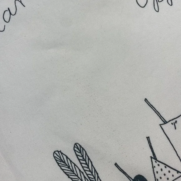 IKEA Tea Towel Quirky Illustration Bird Creatures Print White Black Oppna Stanga - Picture 11 of 12